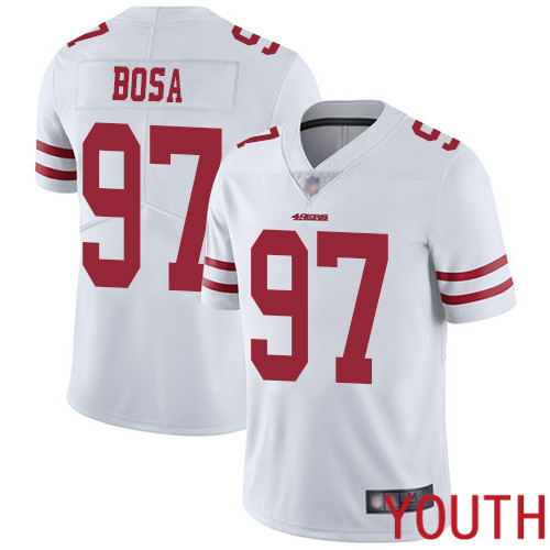 San Francisco 49ers Limited White Youth Nick Bosa Road NFL Jersey #97 Vapor Untouchable